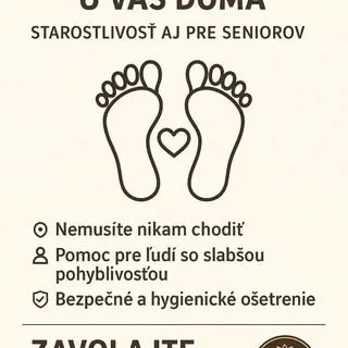 Mobilná pedikúra u vás doma — aj pre seniorov